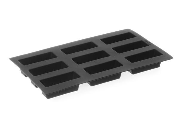 Minikake firkantet former, silikon form 1/3 GN, 80x30 mm