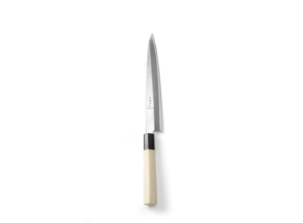 Japansk kniv 'Sashimi', lyst trehåndtak Lengde 340 mm