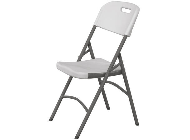 Sammenleggbar stol, lys grå 54x44x84 cm