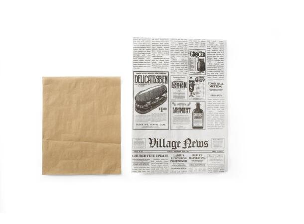 Chipsposer/fettsikkert papir, 500 stk Beige, 20x25 cm