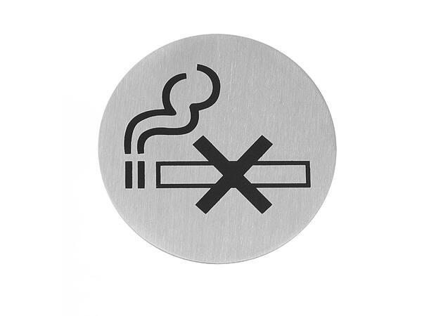 Dørskilt, Ø7,5 cm Røyking forbudt