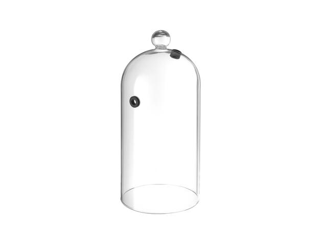 Glasskuppel med ventil Ø 13 cm