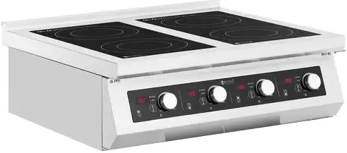 Induksjonskoketopp 4 plater Hver plate på 5000W 