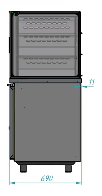 Serveringsdisk I tre plan 