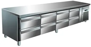 Grillkj&#248;lebenk, 8 skuffer 223x70x65 cm