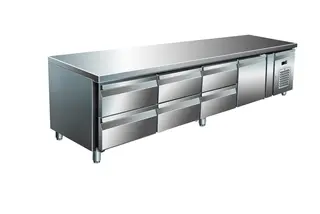 Grillkj&#248;lebenk, 6 skuffer og 1 d&#248;r 223x70x65 cm