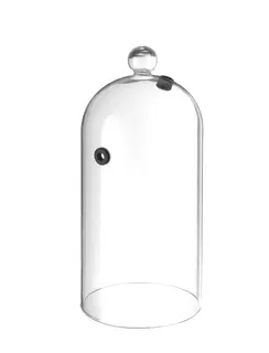 Glasskuppel med ventil &#216; 13 cm