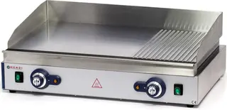 Flatgrill, 2/3 flat og 1/3 rillet 2 stekesoner
