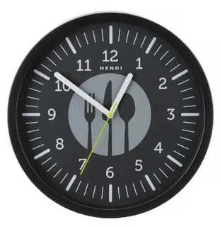 Veggklokke svart, RB Design