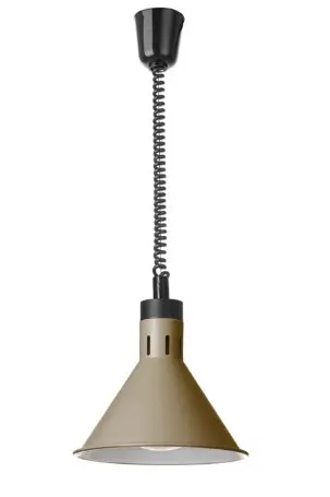 Varmelampe, konisk Beige 