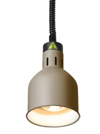 Varmelampe, sylindrisk Beige 
