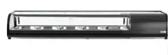 Sushi display, svart 5x 1/2 GN