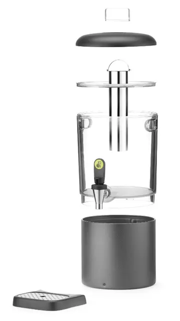 Juicedispenser, svart 4 liter 