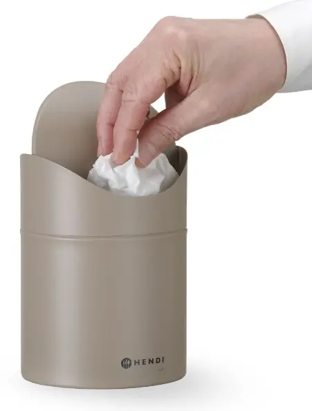 Søppelbøtte, bordmodell Beige 