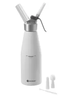 Krembl&#229;ser/dispenser, rustfri 0,25 liter
