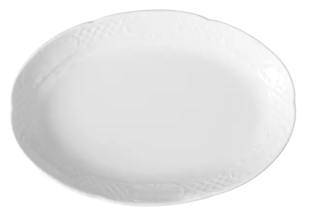 Oval tallerken, 33x22,5 cm Flora 
