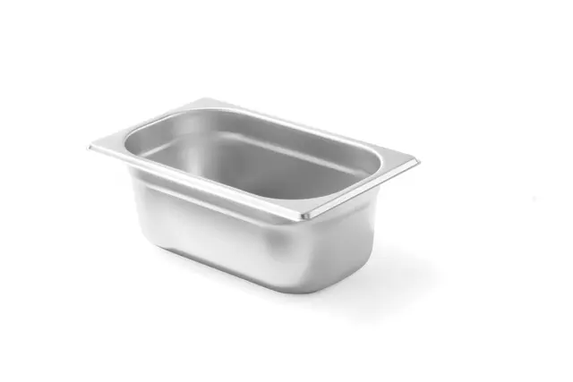 Rustfri kantine 1/4 GN, budget line 65 mm 