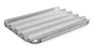 Baguette brett, rustfritt perforert 60x40 cm