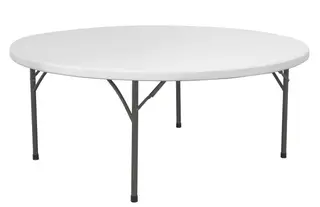 Sammenleggbart bord, rundt &#216; 150x74 cm
