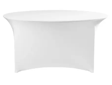 Bordtrekk, hvitt Ø180x76 cm 