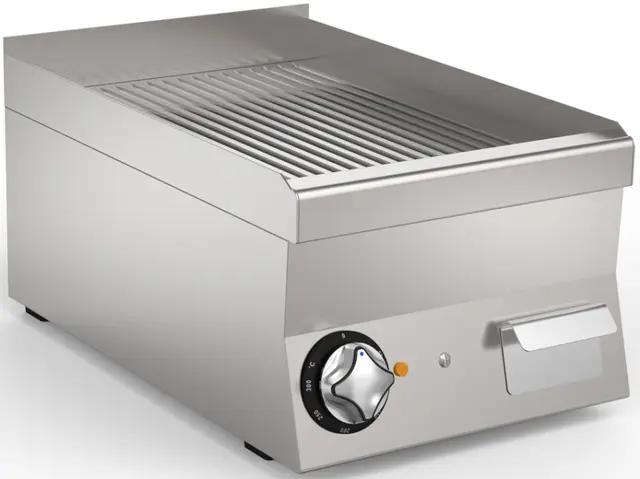 Flatgrill Rillet Støpejern, 1 stekesone 