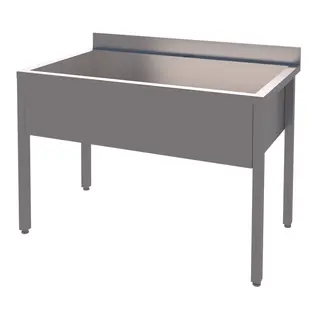 Rustfri stor kum 70 cm dybde