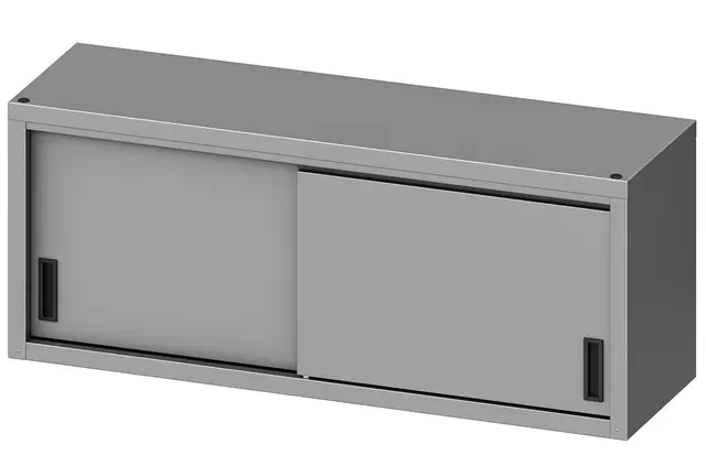 Rustfritt overskap, skyvedører BxDxH: 80x40x60cm 