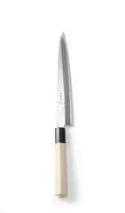 Japansk kniv &#39;Sashimi&#39;, lyst treh&#229;ndtak Lengde 340 mm
