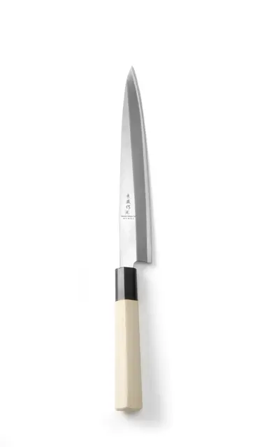 Japansk kniv 'Sashimi', lyst trehåndtak Lengde 340 mm 