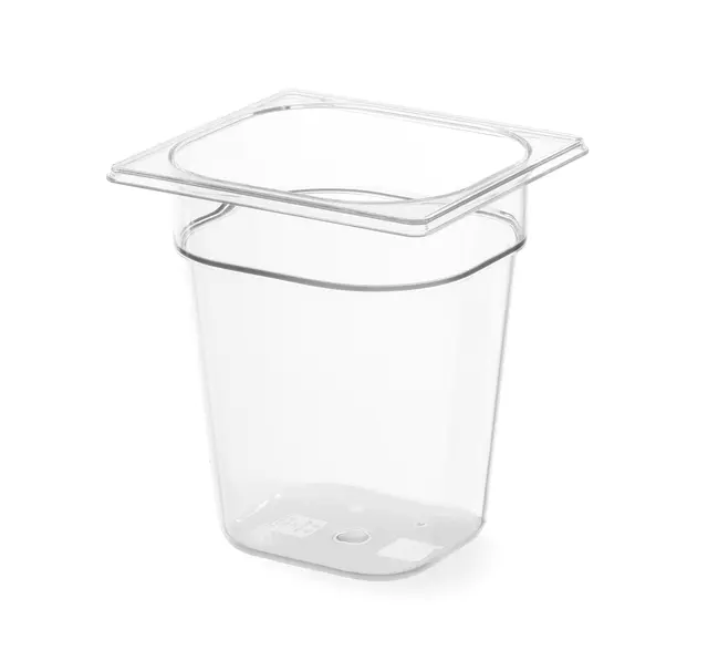 Polykarbonat kantine 1/6 GN, transparent 65 mm 