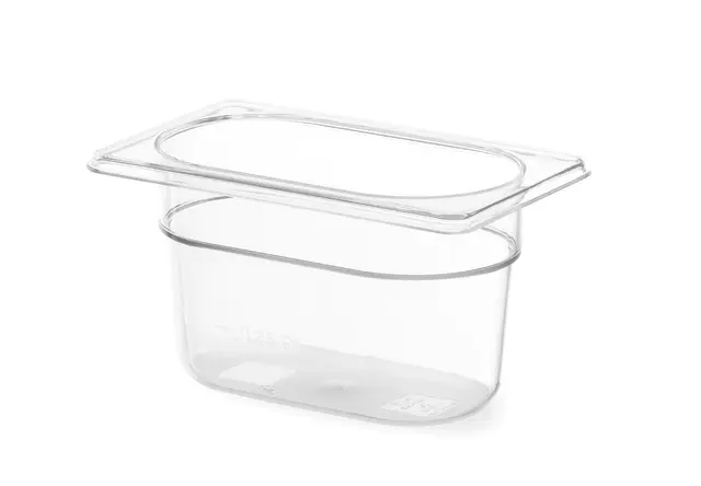 Polykarbonat kantine 1/9 GN, transparent 65 mm 