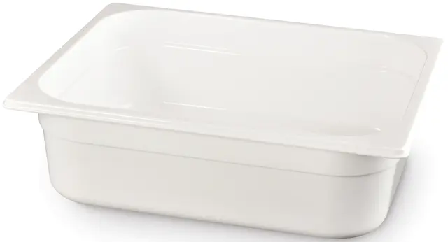 Polykarbonat kantine 1/2 GN, hvit 65 mm 