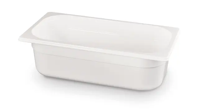 Polykarbonat kantine 1/3 GN, hvit 100 mm 