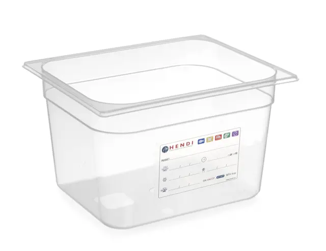 HACCP kantine 1/2 GN, transparent 100 mm 