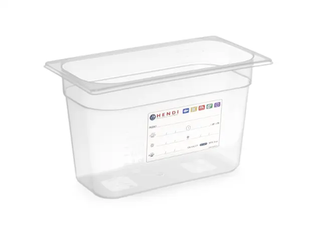 HACCP kantine 1/3 GN, transparent 150 mm 