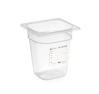 HACCP transparent 1/6 GN