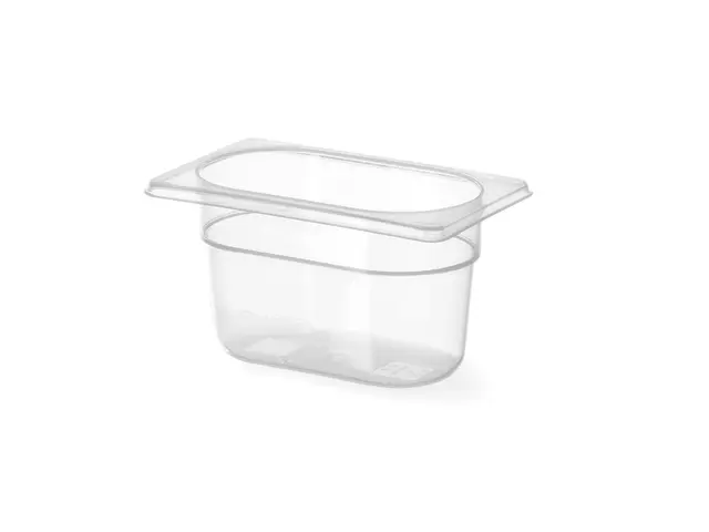 Polypropylen kantine 1/9 GN, transparent 100 mm 