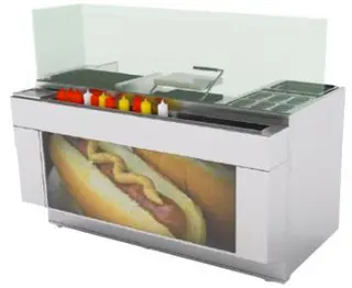 P&#248;lsedisk 1600, 8 kj&#248;lte skuffer BxDxH: 160x93x90/138cm
