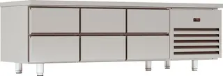 Grillfrysebenk&#160;6 skuffer 200x70x60cm