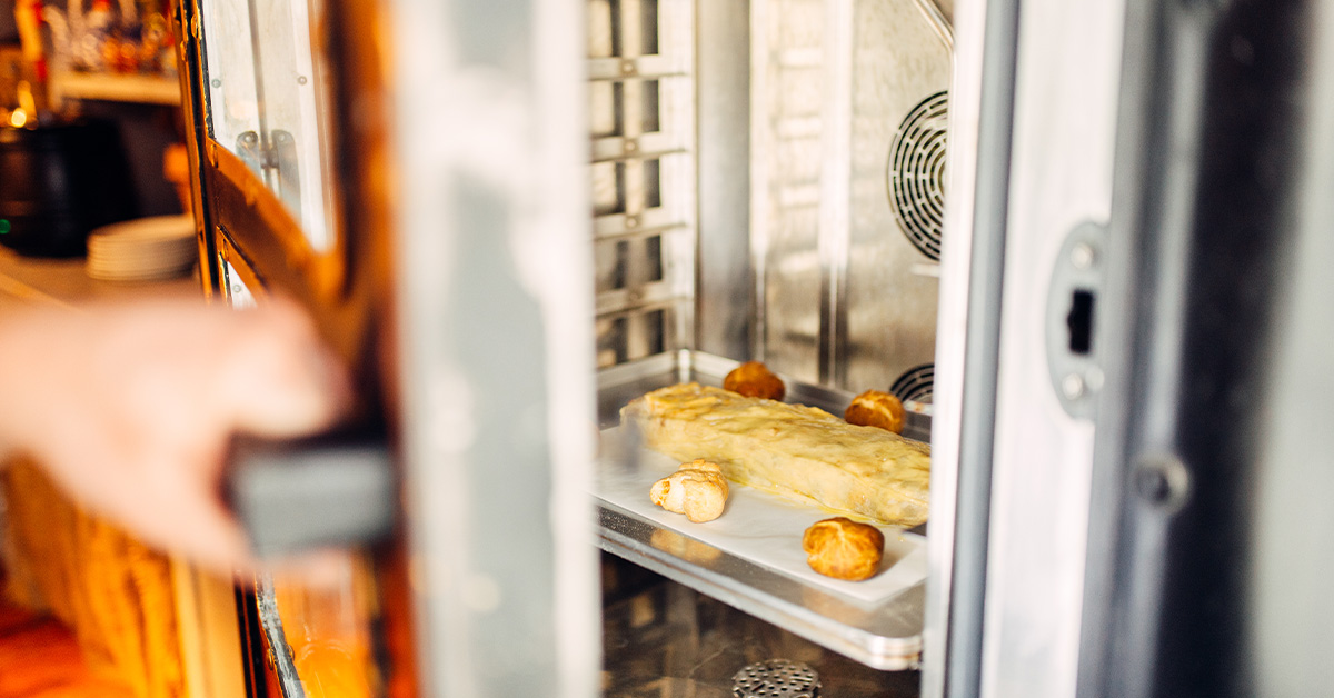 Wienerbakst i bake-off ovn
